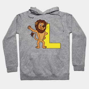 Letter L with Lion Hoodie